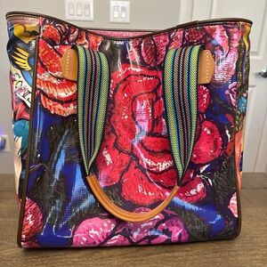 Consuela Vibrant Floral Tote Bag